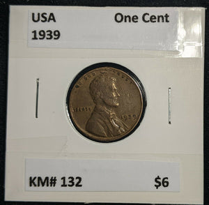 USA 1939 One Cent KM# 132 #312