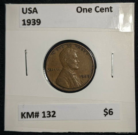 USA 1939 One Cent KM# 132 #313
