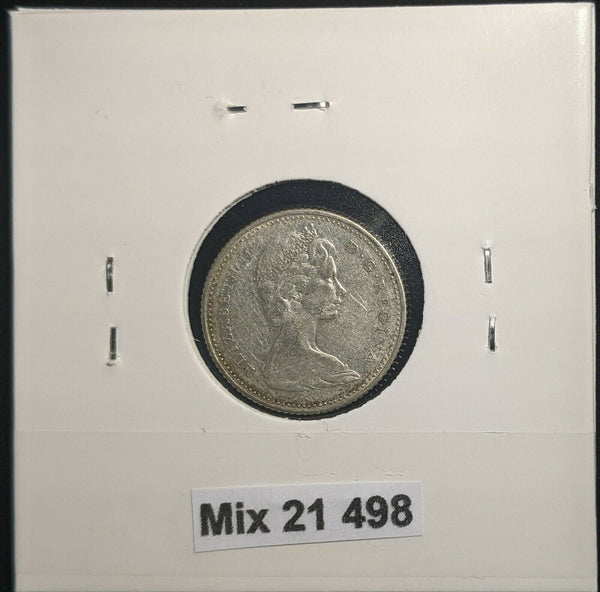 Canada 1966 10 Cents KM# 51 Scratches #498