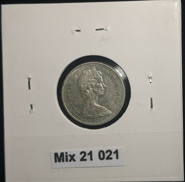 Canada 1965 10 Cents KM# 51 Scratches #021