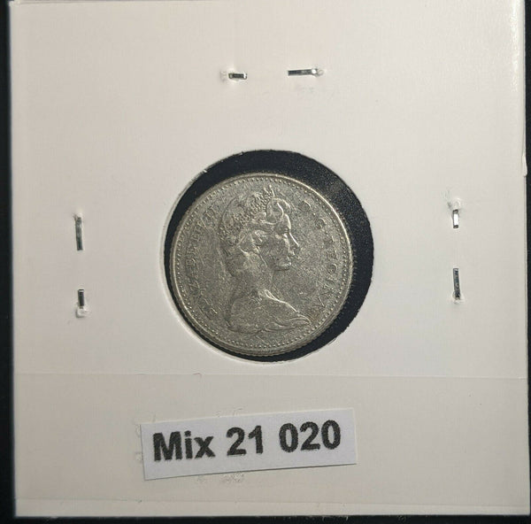 Canada 1965 10 Cents KM# 51 Scratches #020