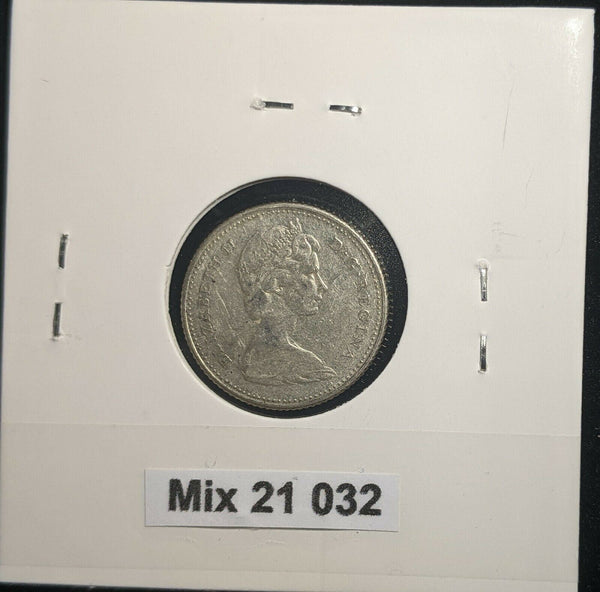 Canada 1965 10 Cents KM# 51 Scratches #032