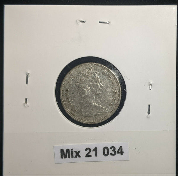 Canada 1965 10 Cents KM# 51 Scratches #034