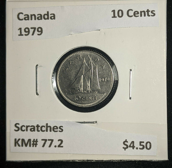 Canada 1979 10 Cents KM# 77.2 Scratches #1141