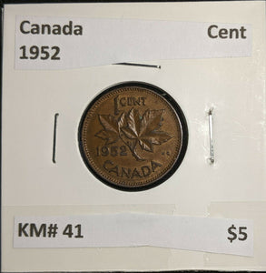 Canada 1952 Cent KM# 41 #1603