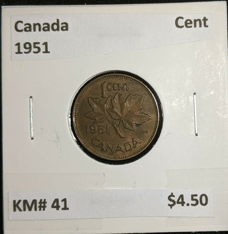 Canada 1951 Cent KM# 41 #746