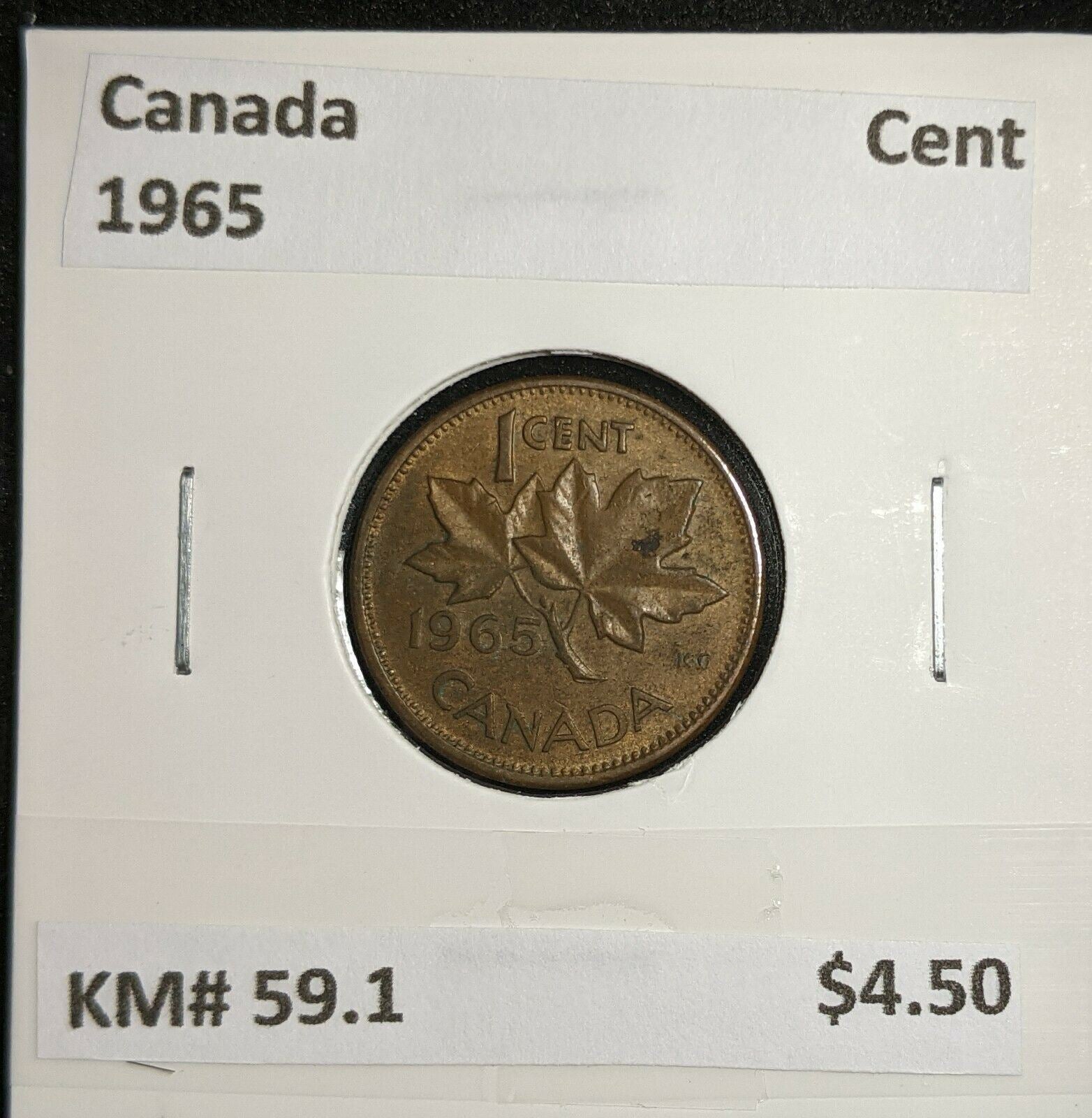 Canada 1965 Cent KM# 59.1 #624