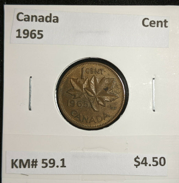 Canada 1965 Cent KM# 59.1 #624