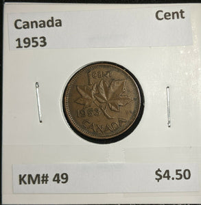 Canada 1953 Cent KM# 49 #592