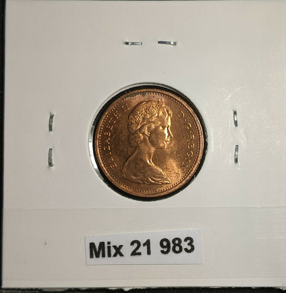 Canada 1967 Cent KM# 65 Scratches  #983