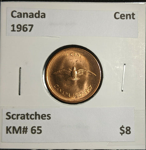 Canada 1967 Cent KM# 65 Scratches  #769