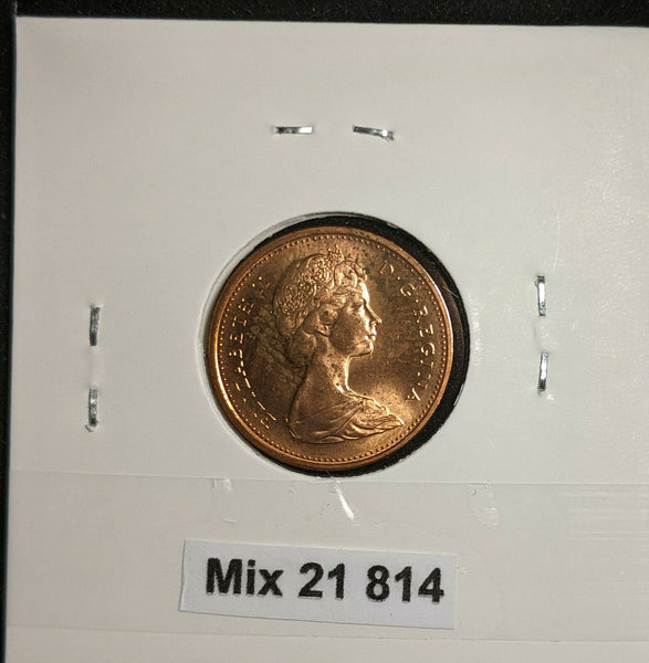 Canada 1967 Cent KM# 65 Scratches  #814