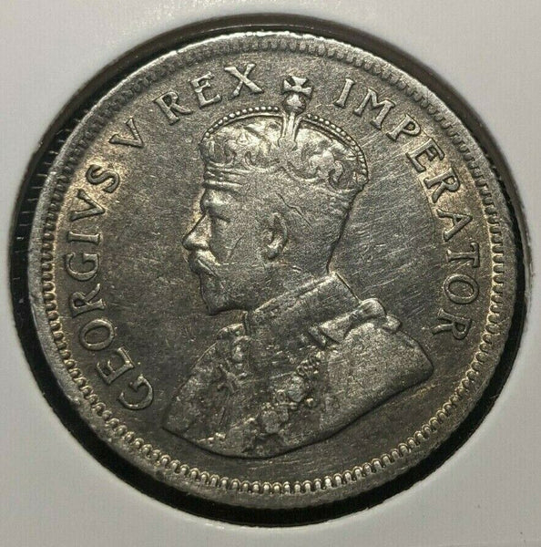 South Africa 1923 Shilling 1/- KM# 17.1 Cleaned #348      4B