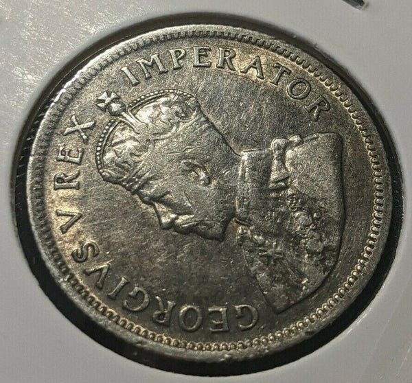 South Africa 1923 Shilling 1/- KM# 17.1 Cleaned #348      4B