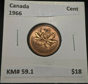 Canada 1966 Cent KM# 59.1 #897