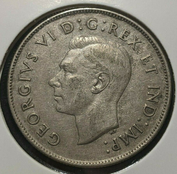 Canada 1942 50 Cents KM# 36 Cleaned #536