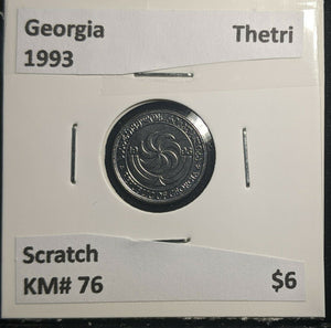Georgia 1993 Thetri KM# 76 Scratch #440 A1