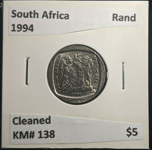 South Africa 1994 Rand KM# 138 Cleaned #468 A1