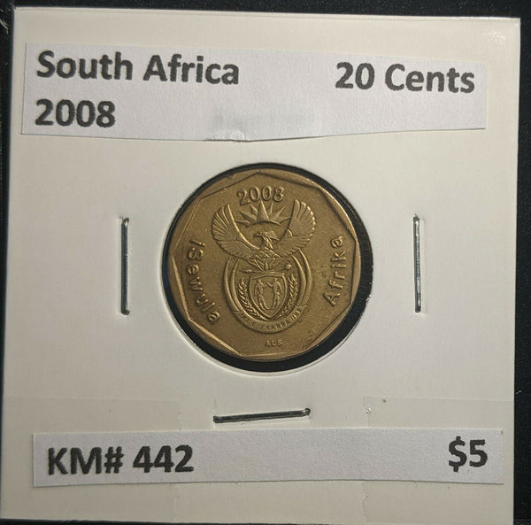 South Africa 2008 20 Cents KM# 442 #920 A1