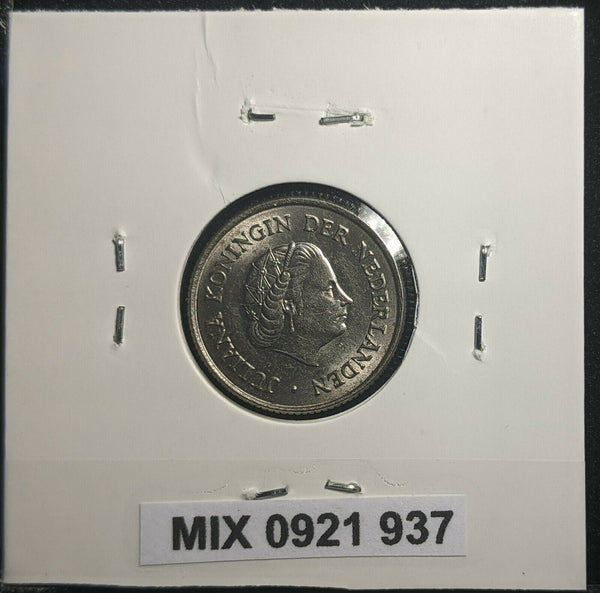 Netherlands 1962 25 Cents KM# 183 Scratches #937 A1