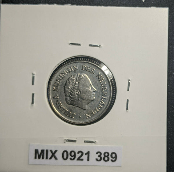 Netherlands 1968 25 Cents KM# 183 Scratches #389 1B