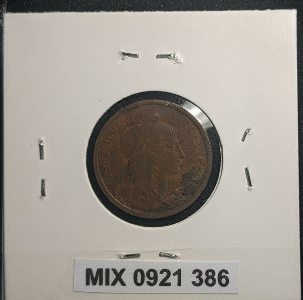 France 1913 2 Centimes KM# 841 Bent #386 1B
