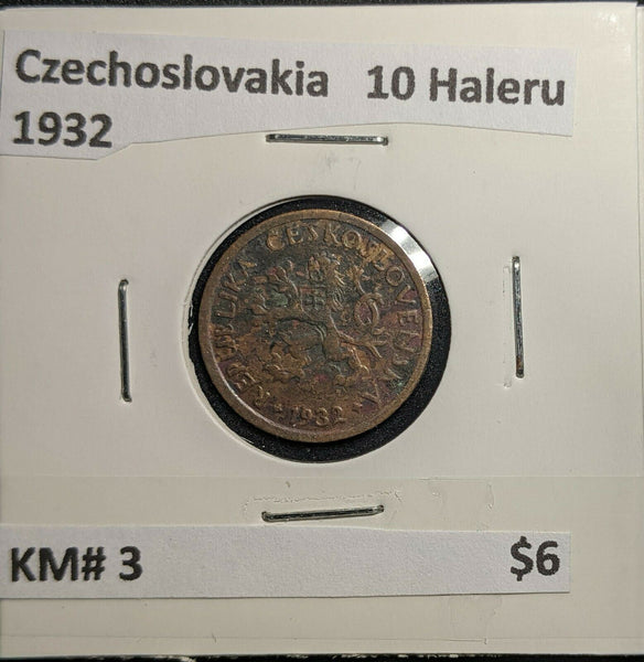 Czechoslovakia 1932 10 Haleru KM# 3 #791 2A