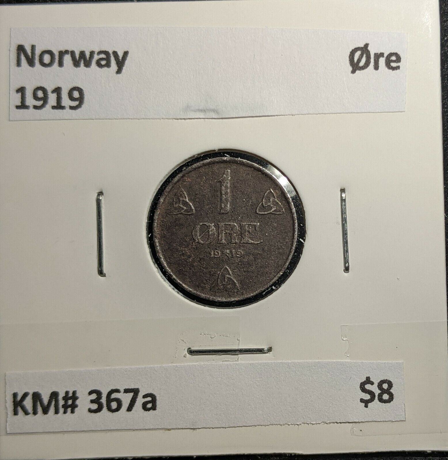 Norway 1919 Øre KM# 367a #864 2A