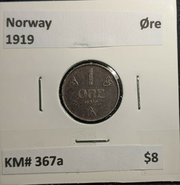 Norway 1919 Øre KM# 367a #864 2A