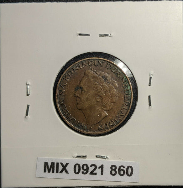 Netherlands 1948 5 Cents KM# 176 Rim Damage #860 2A