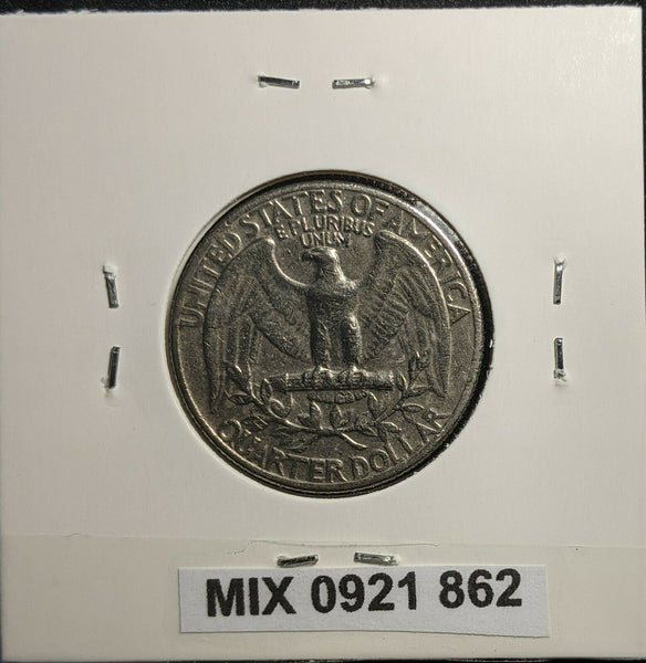 USA 1967 Quarter KM# 164a Cleaned #862 2A