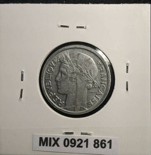France 1945 Franc KM# 885a.1 Scratches #861 2A