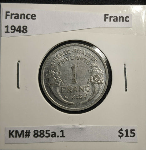 France 1948 Franc KM# 885a.1 #850 2A
