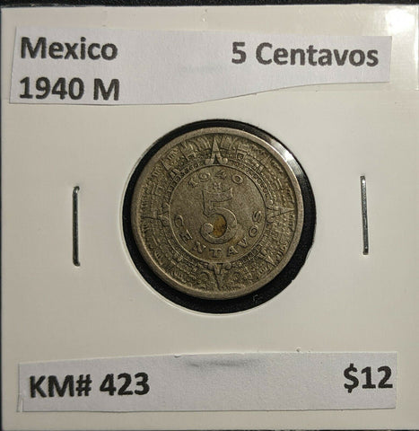 Mexico 1940 M 5 Centavos KM# 423 #842 2A