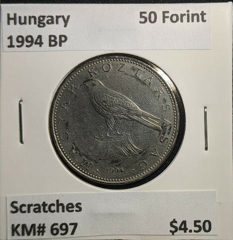 Hungary 1994 BP 50 Forint KM# 697 Scratches #873 2A