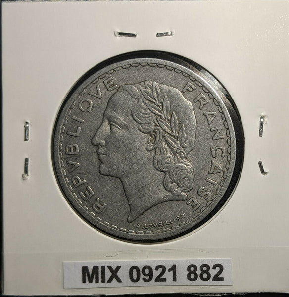France 1949 5 Francs KM# 888b.1 #882 2A