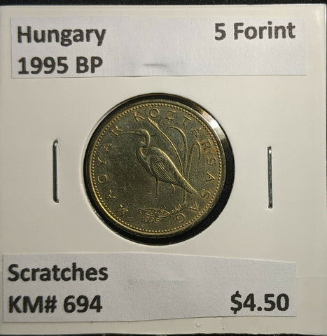 Hungary 1995 BP 5 Forint KM# 694 Scratches #898 2A
