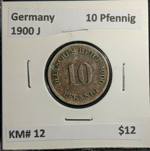 Germany 1900 J 10 Pfennig KM# 12 #305 2B