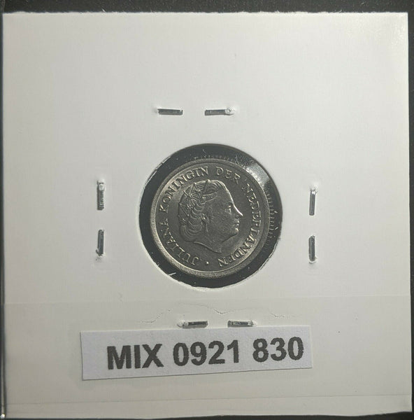 Netherlands 1962 10 Cents KM# 182 Scratches #830 2C