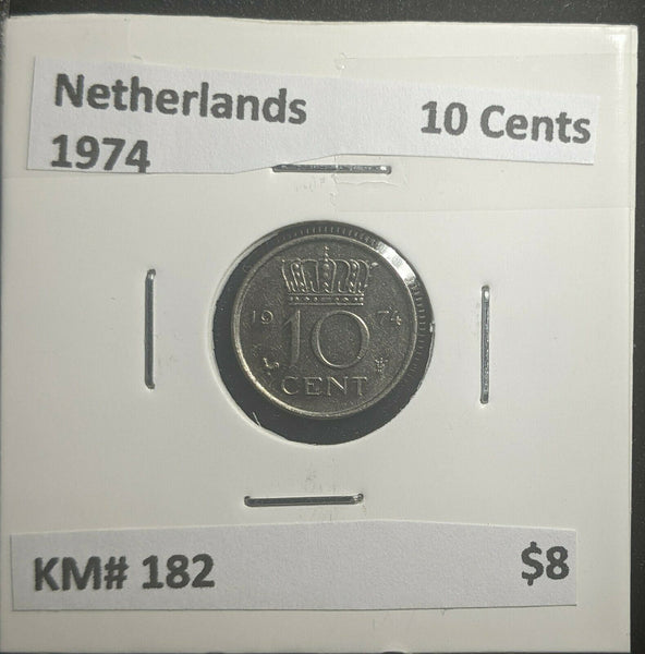 Netherlands 1974 10 Cents KM# 182 #832 2C