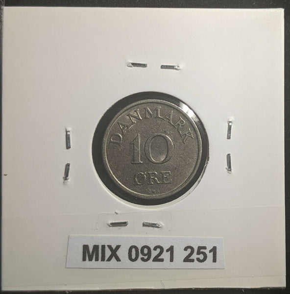 Denmark 1958 10 Øre KM# 841.2 #251 2C