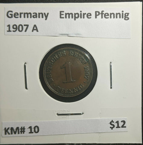 Germany 1907 A Empire Pfennig KM# 10 #317 3A