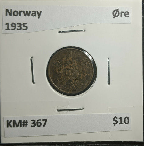 Norway 1935 Øre KM# 367 #254 3A