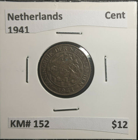 Netherlands 1941 Cent KM# 152 #288 3A