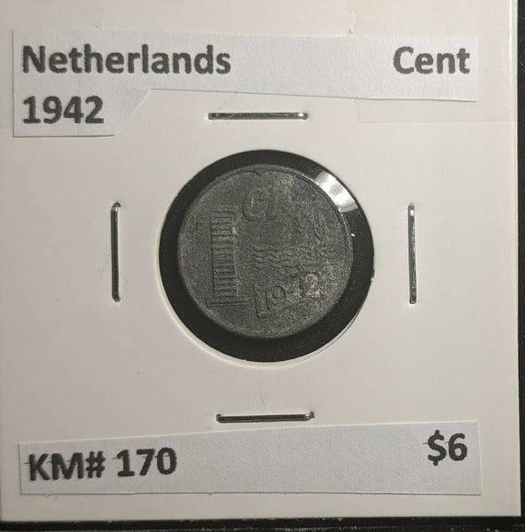 Netherlands 1942 Cent KM# 170 #304 3A