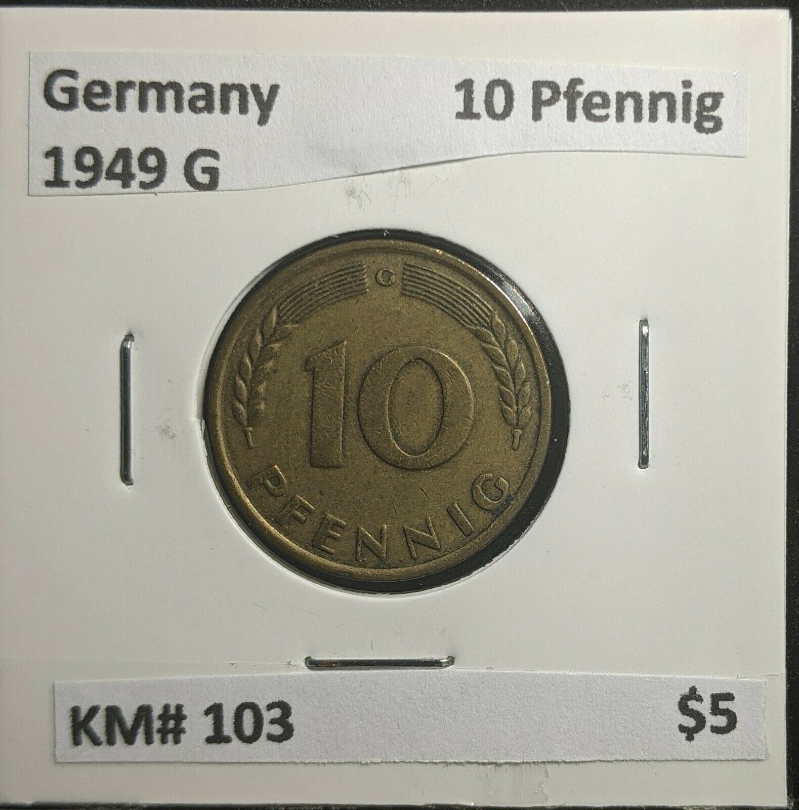 Germany 1949 G 10 Pfennig KM# 103 #268 3A