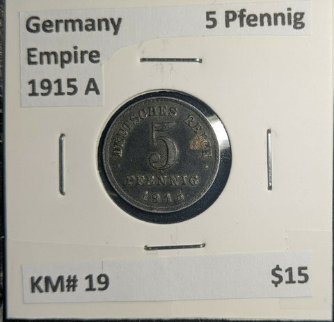 Germany Empire 1915 A 5 Pfennig KM# 19 #748 3A