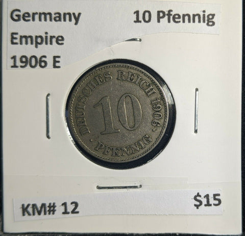 Germany Empire 1906 E 10 Pfennig KM# 12 #741 3B