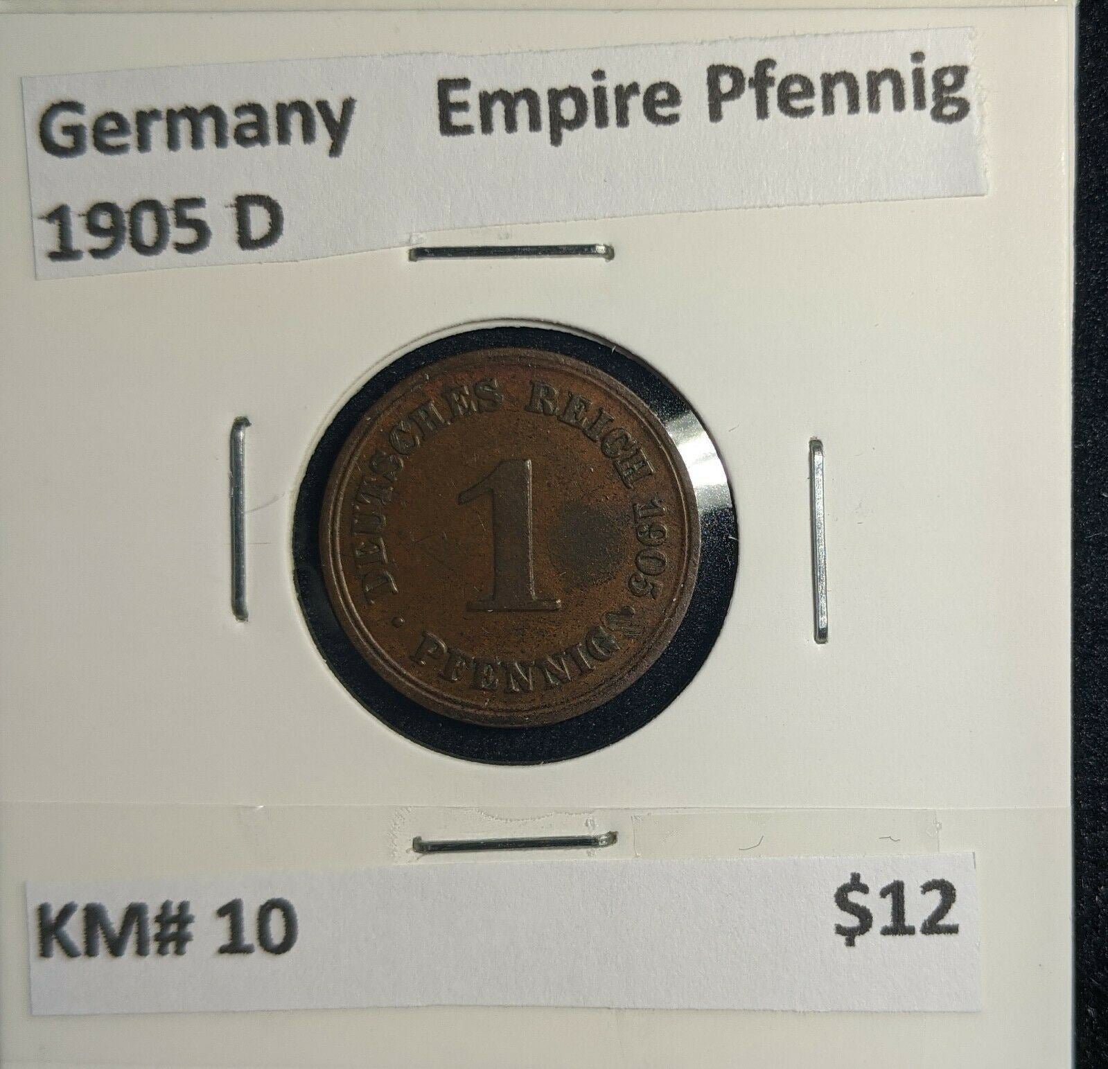 Germany Empire 1905 D Pfennig KM# 10 #759 3B