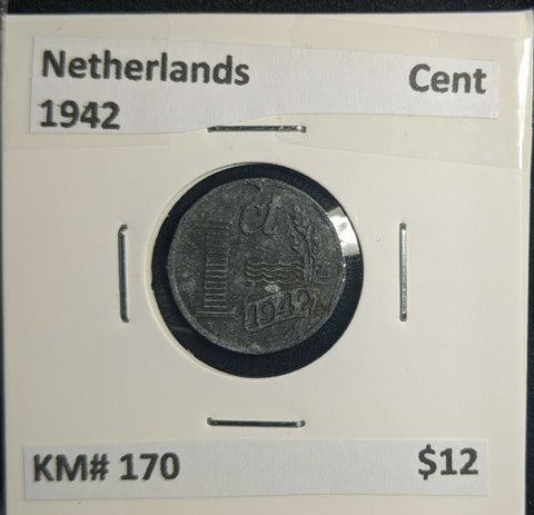 Netherlands 1942 Cent KM# 170 #752 3A